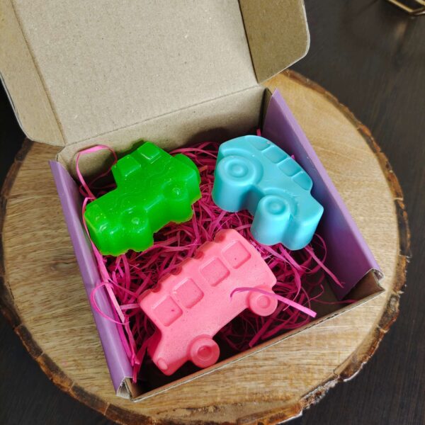 Car Shaped Soap – Set of 3 – Option 1